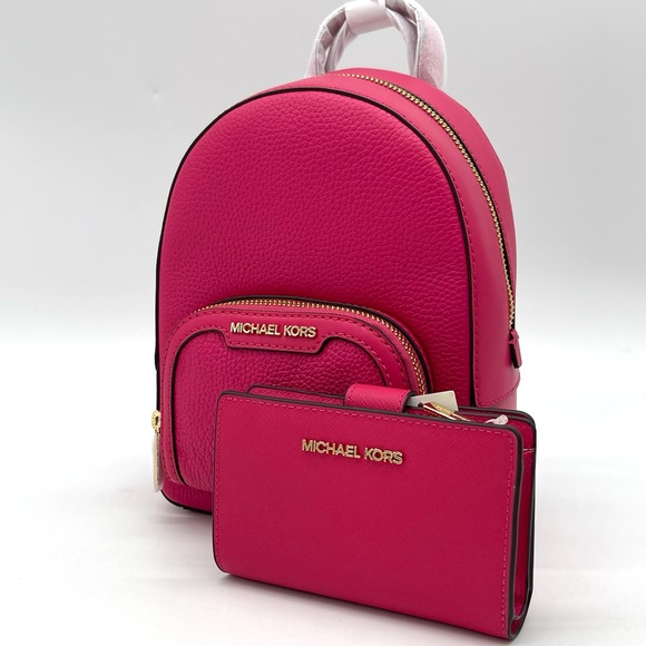 Michael Kors Jaycee Xsmall Backpack & Corner Zip Bifold Wallet - Picture 2 of 11